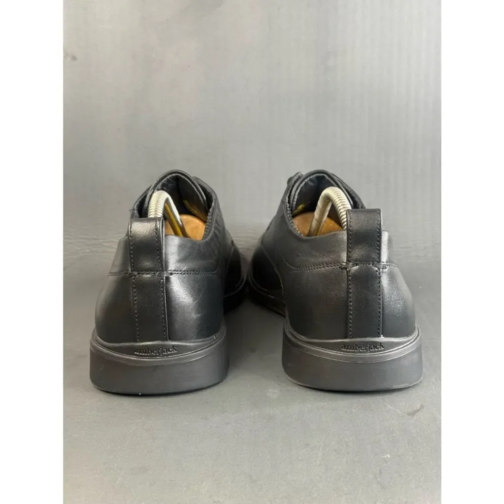 Amberjack Men's The Original Obsidian Leather Oxford sneaker shoes men’s size 10
